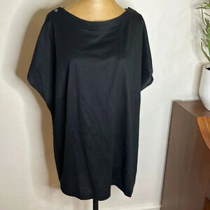 Givenchy en plus 44 black blouse great pre owned cotton modal dress great cond